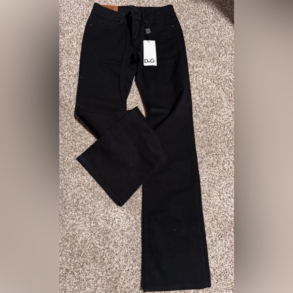 BNWT | DOLGE & GABBANA | D&G | black bootcut jeans size 25 - Picture 1 of 1